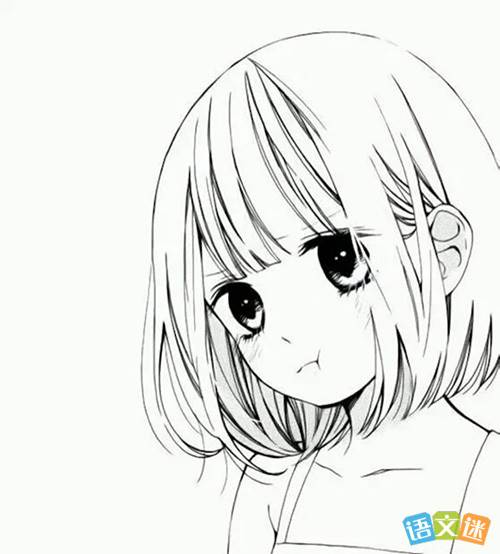 女生头像简笔画