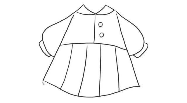 校服简笔画