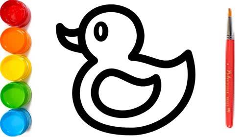 简笔画小鸭子