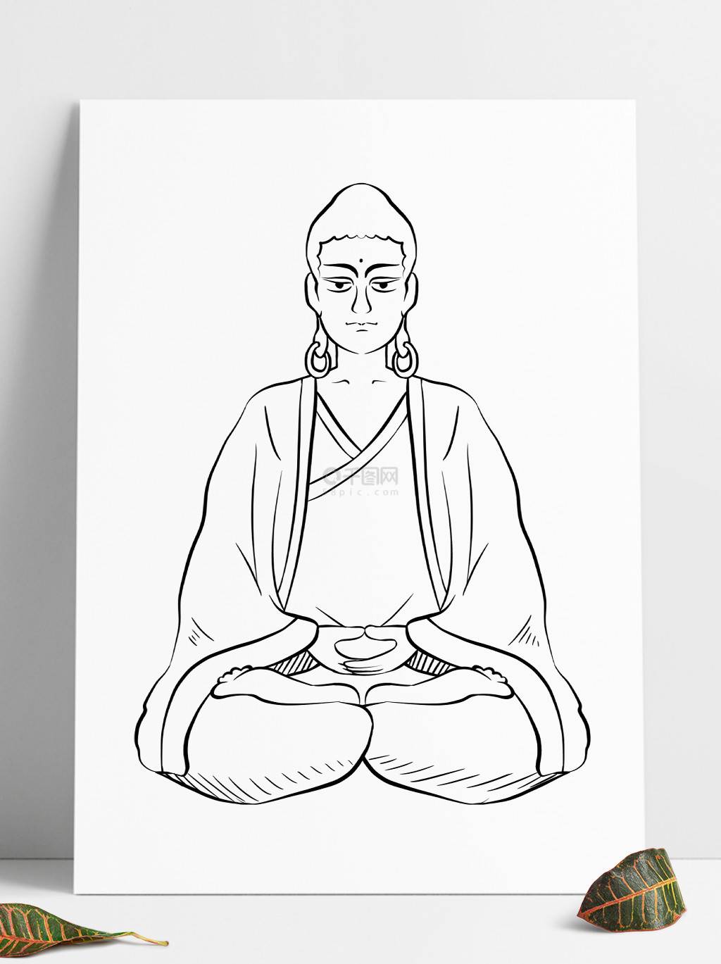 佛像简笔画