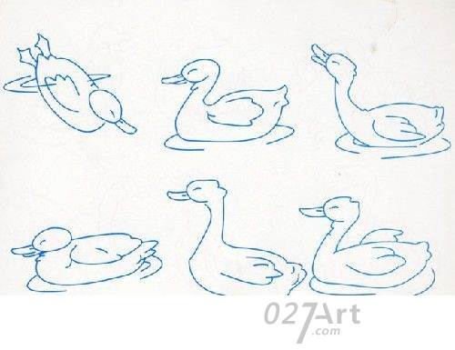 简笔画小鸭子