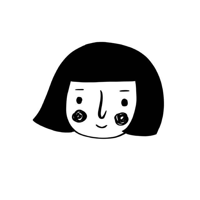 女生头像简笔画