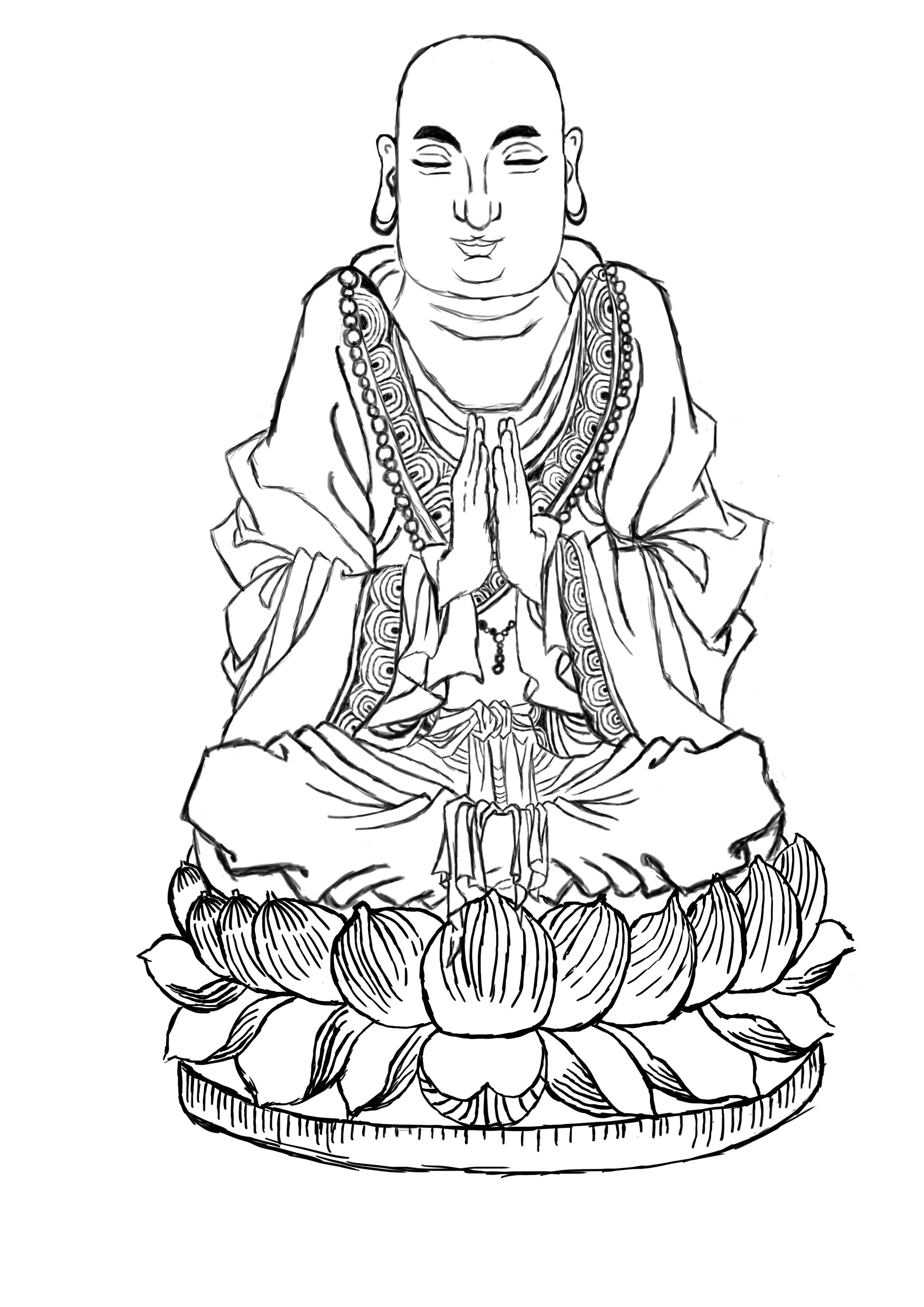 佛像简笔画