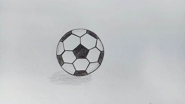 简笔画足球