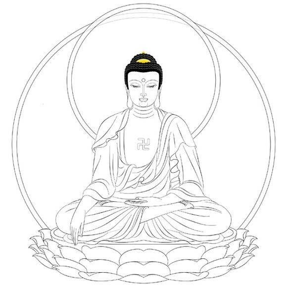 佛像简笔画