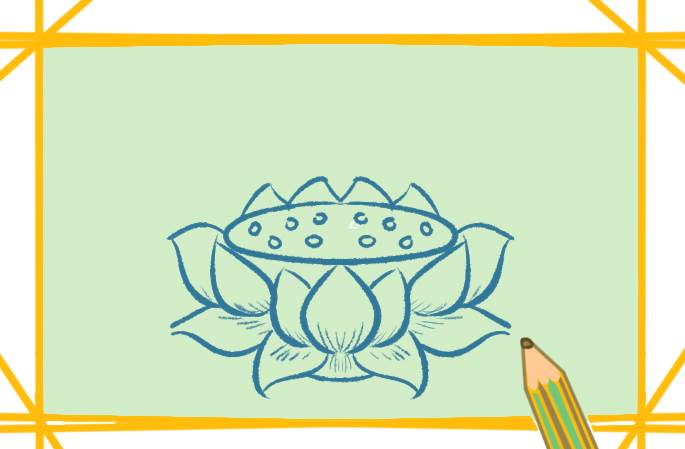 莲花画