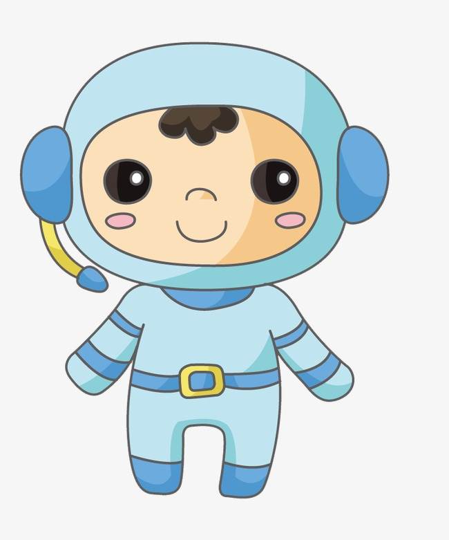 卡通画宇航员