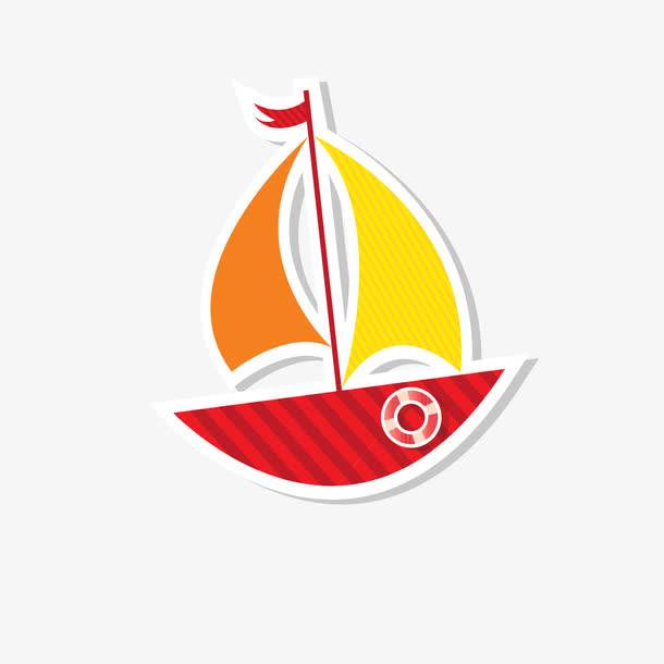 帆船卡通图片