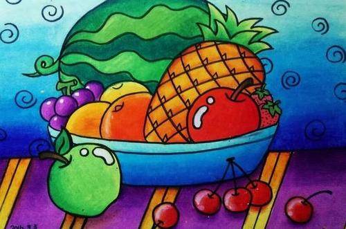 水果儿童画