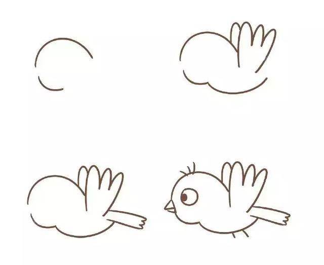 简单画鸟
