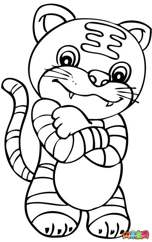 老虎 简笔画