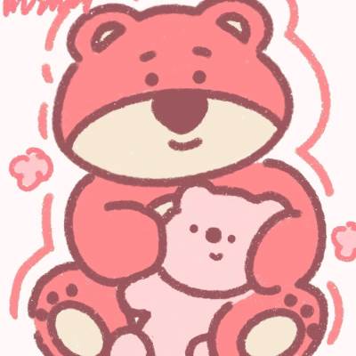 草莓熊简笔画