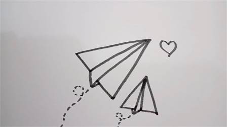 纸飞机 简笔画