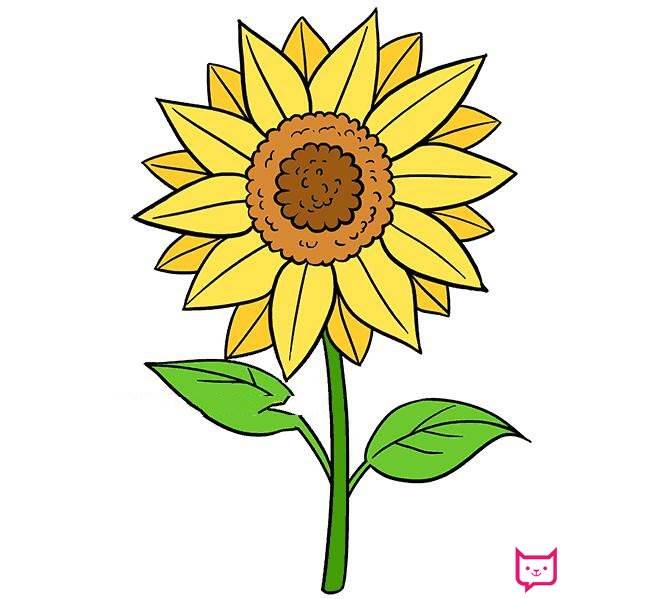 向日葵简笔画