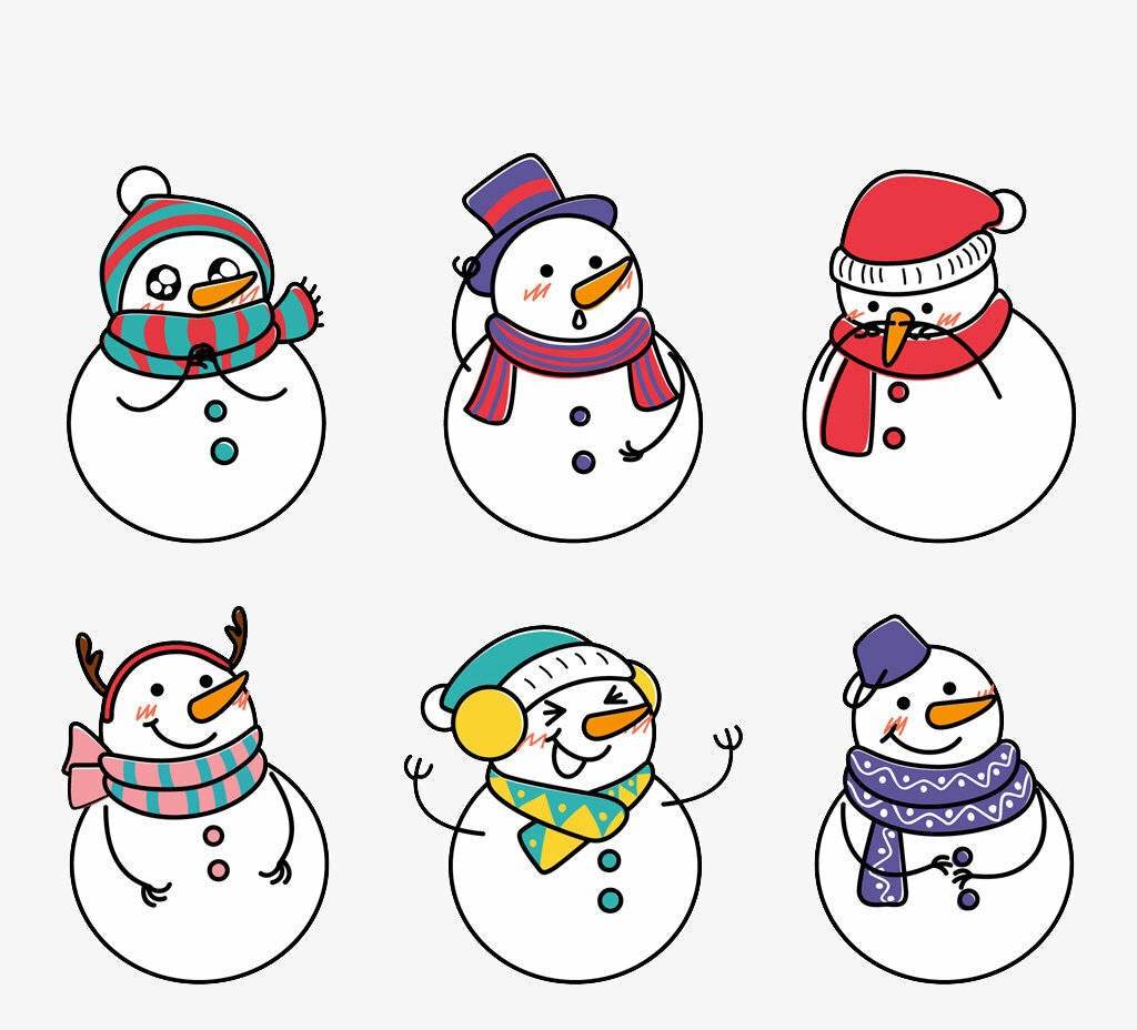 雪人简笔画