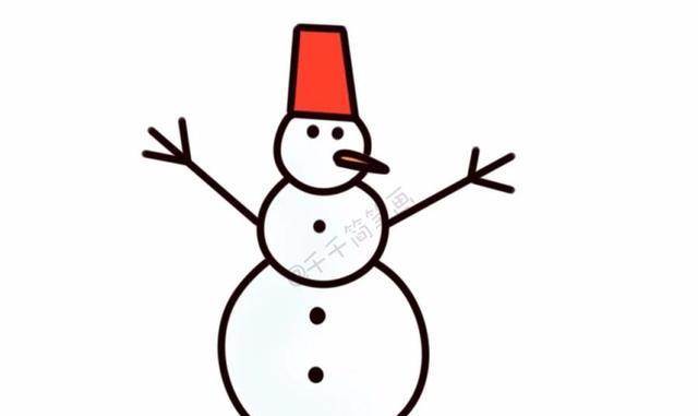 雪人简笔画