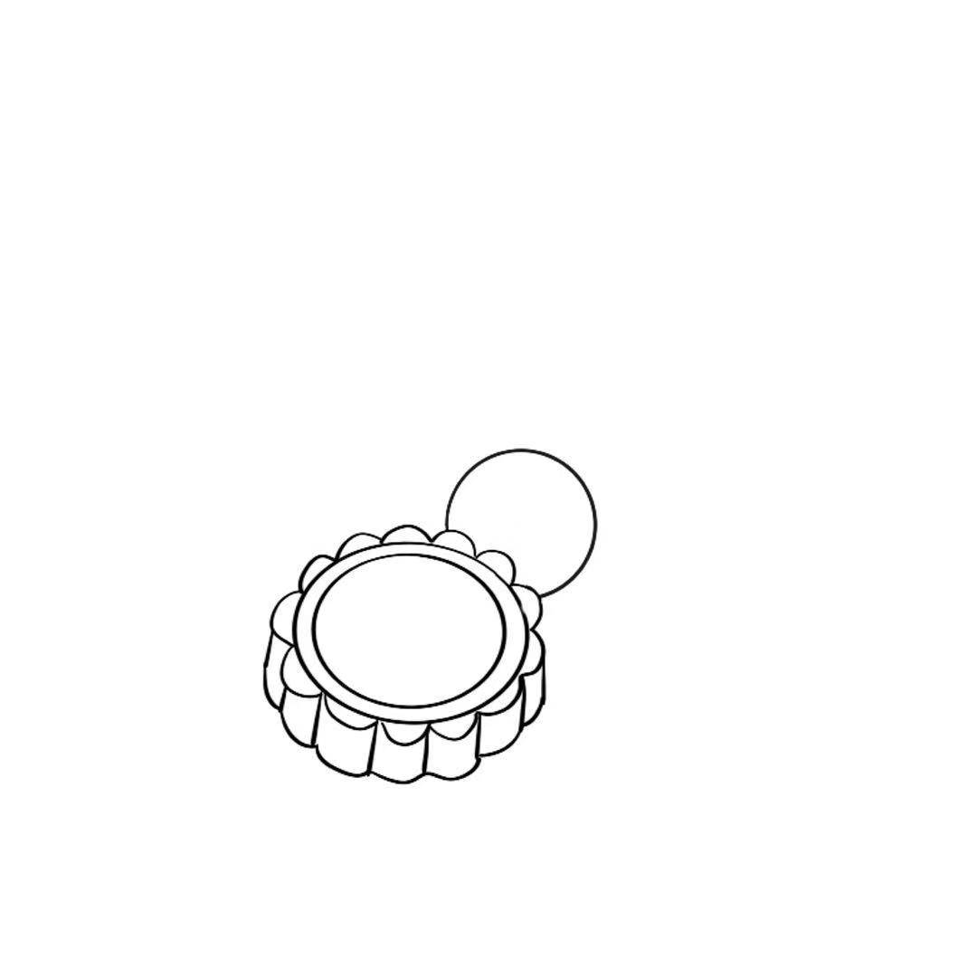 月饼简笔画