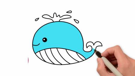 鲸鱼简笔画