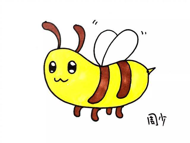 小蜜蜂简笔画