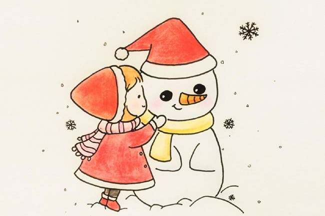 雪人简笔画