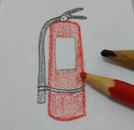 灭火器简笔画