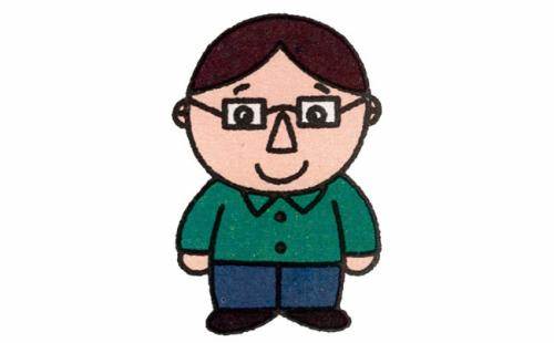 爸爸简笔画