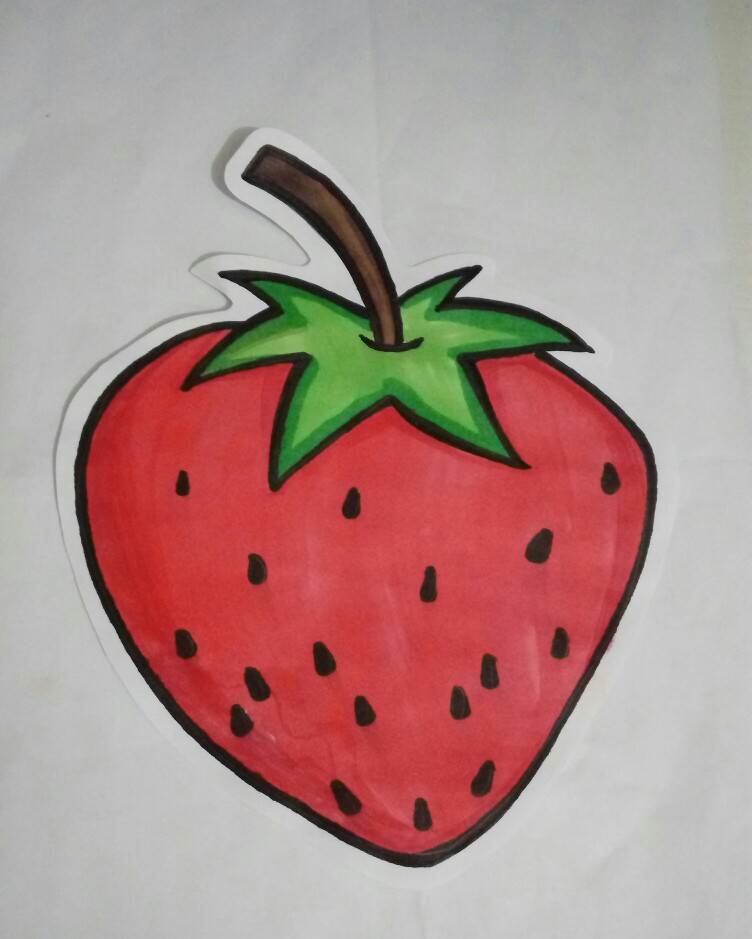 草莓简笔画