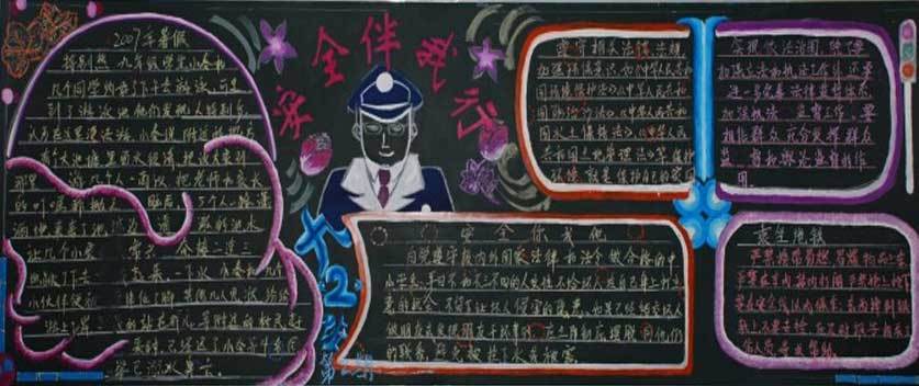 安全教育日黑板报内容