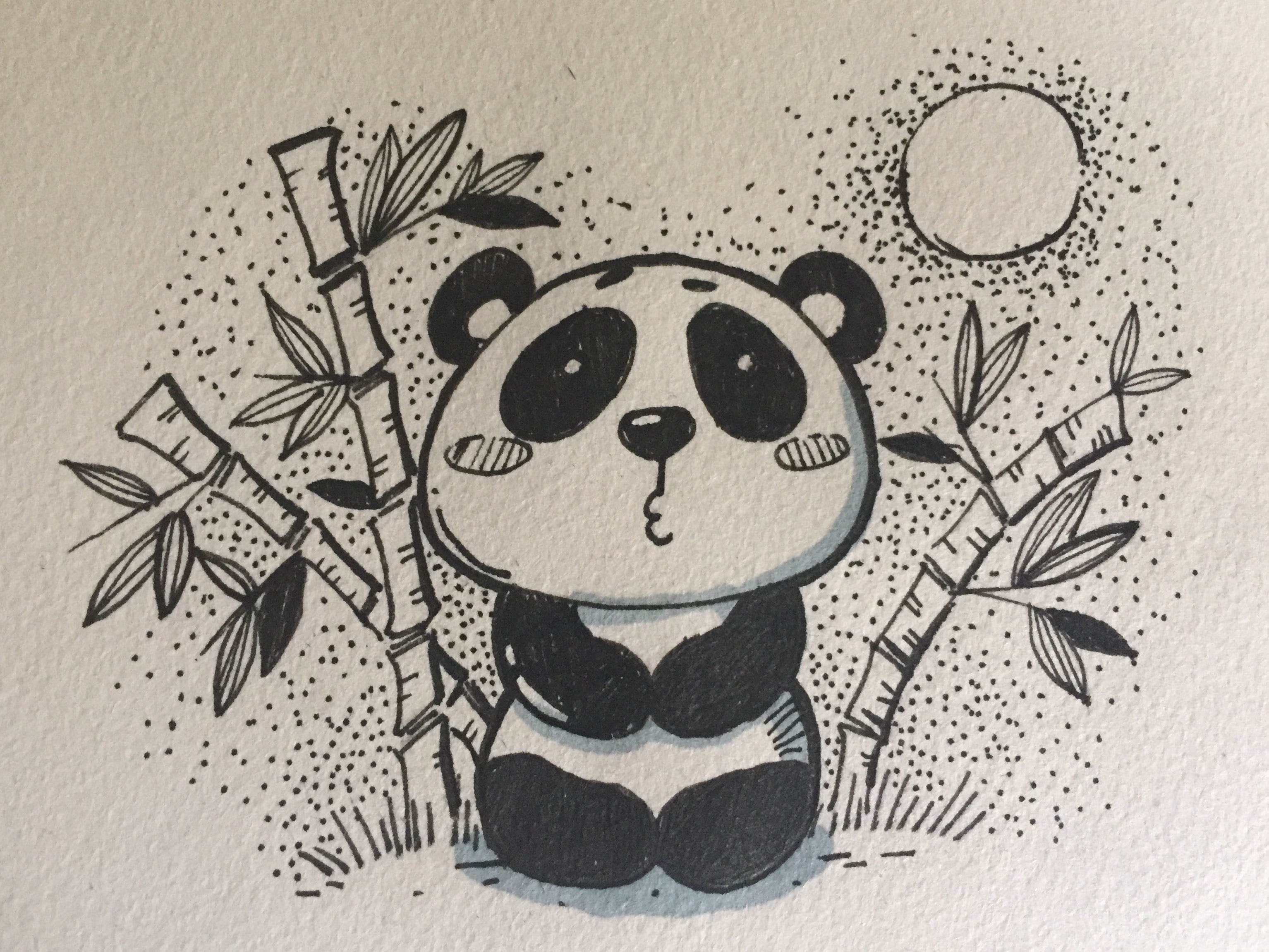 熊猫 简笔画