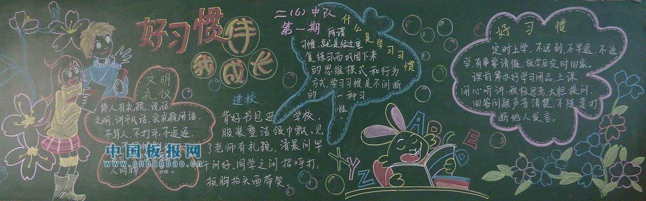 小学生学习黑板报