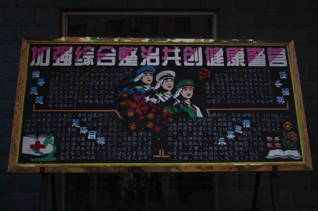 部队黑板报设计