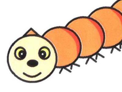 毛毛虫简笔画