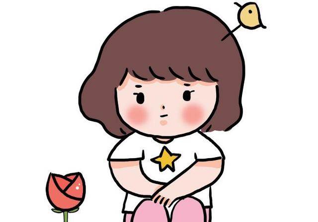 小女孩简笔画