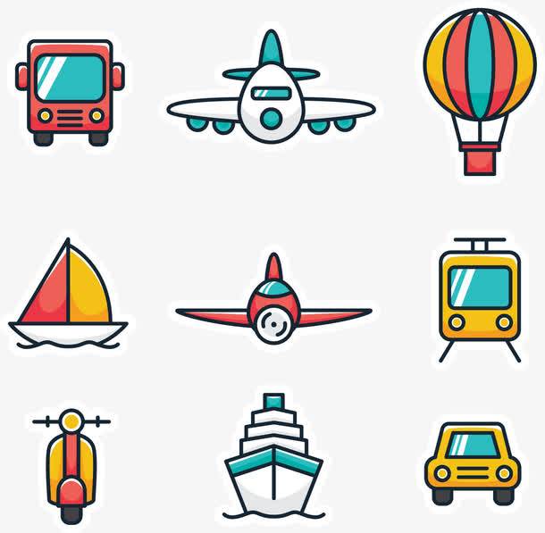 交通工具简笔画