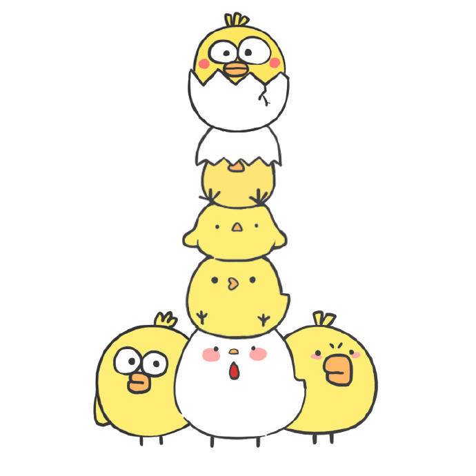 小鸡简笔画