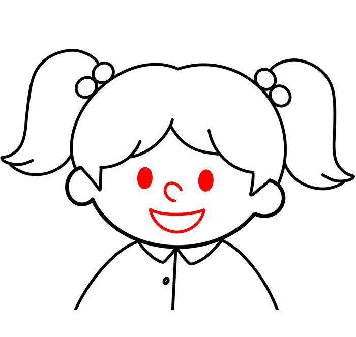 简笔画女孩