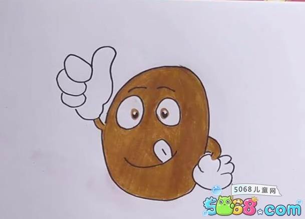 土豆 简笔画