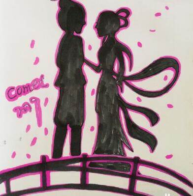 牛郎织女简笔画