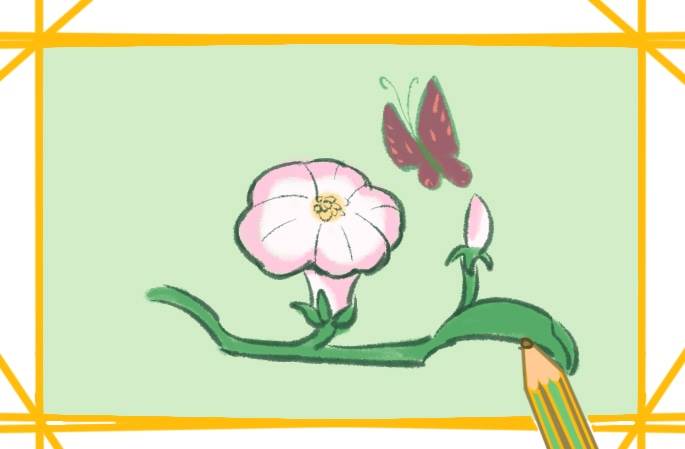 牵牛花简笔画
