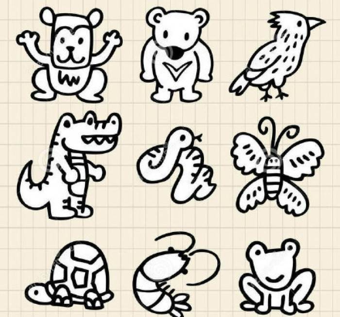 野生动物简笔画