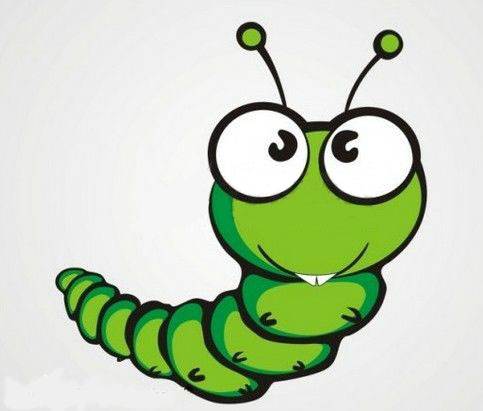 毛毛虫简笔画