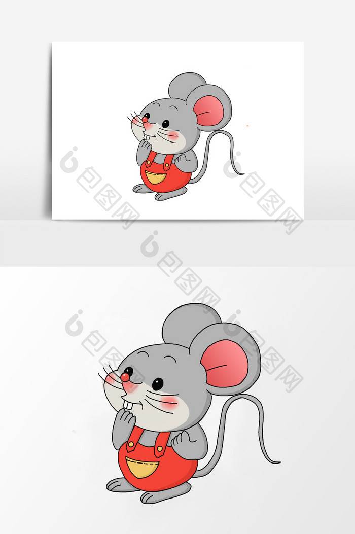 小老鼠 简笔画