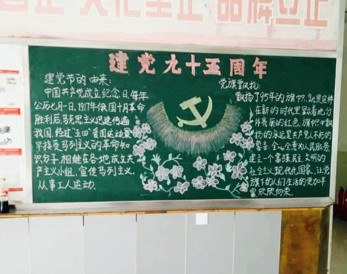 共青团95周年黑板报