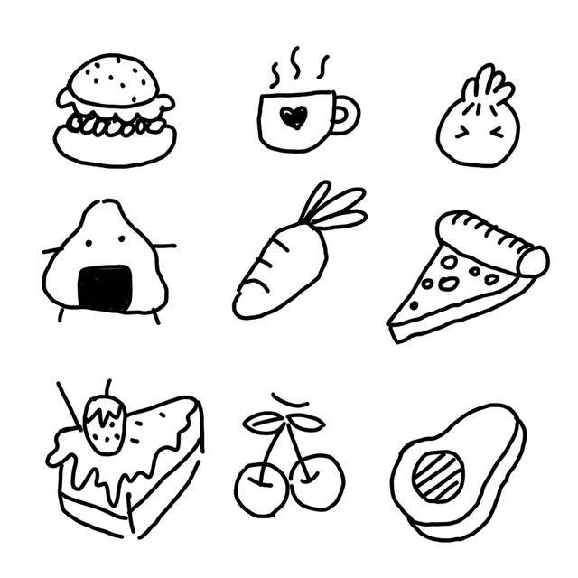 食物 简笔画