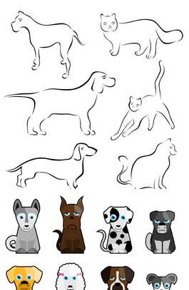 狗狗简笔画