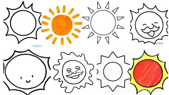 太阳简笔画