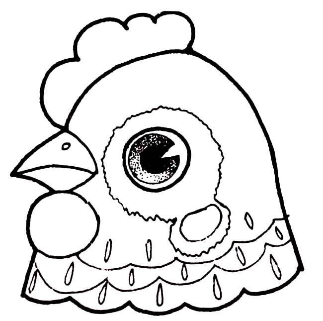 鸡简笔画