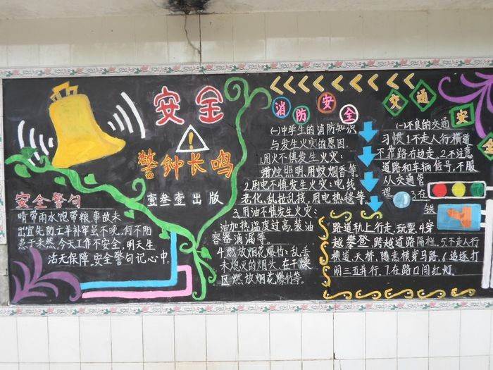 安全教育日黑板报内容