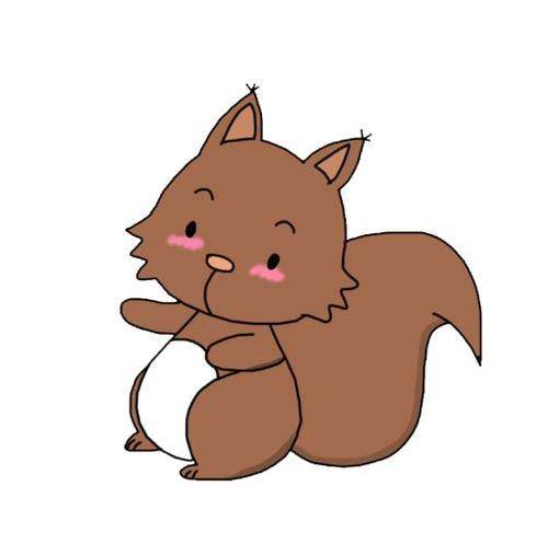 松鼠 简笔画