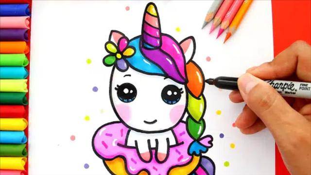 独角兽简笔画